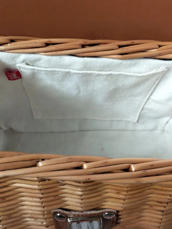 Rectangular rattan bag