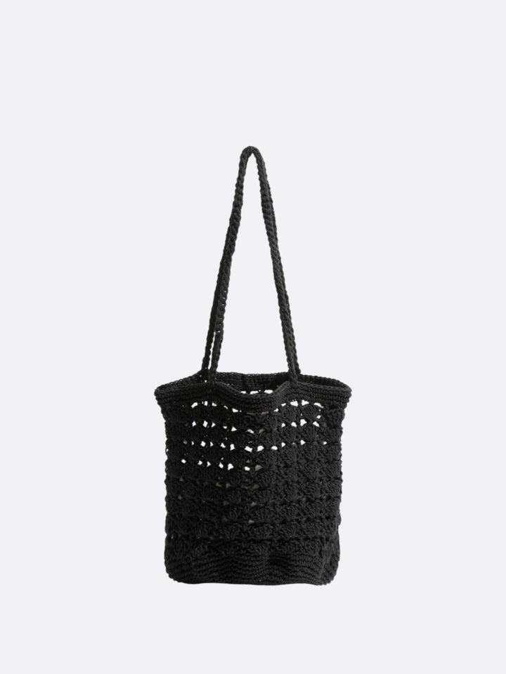 sac fourre tout crochet noir