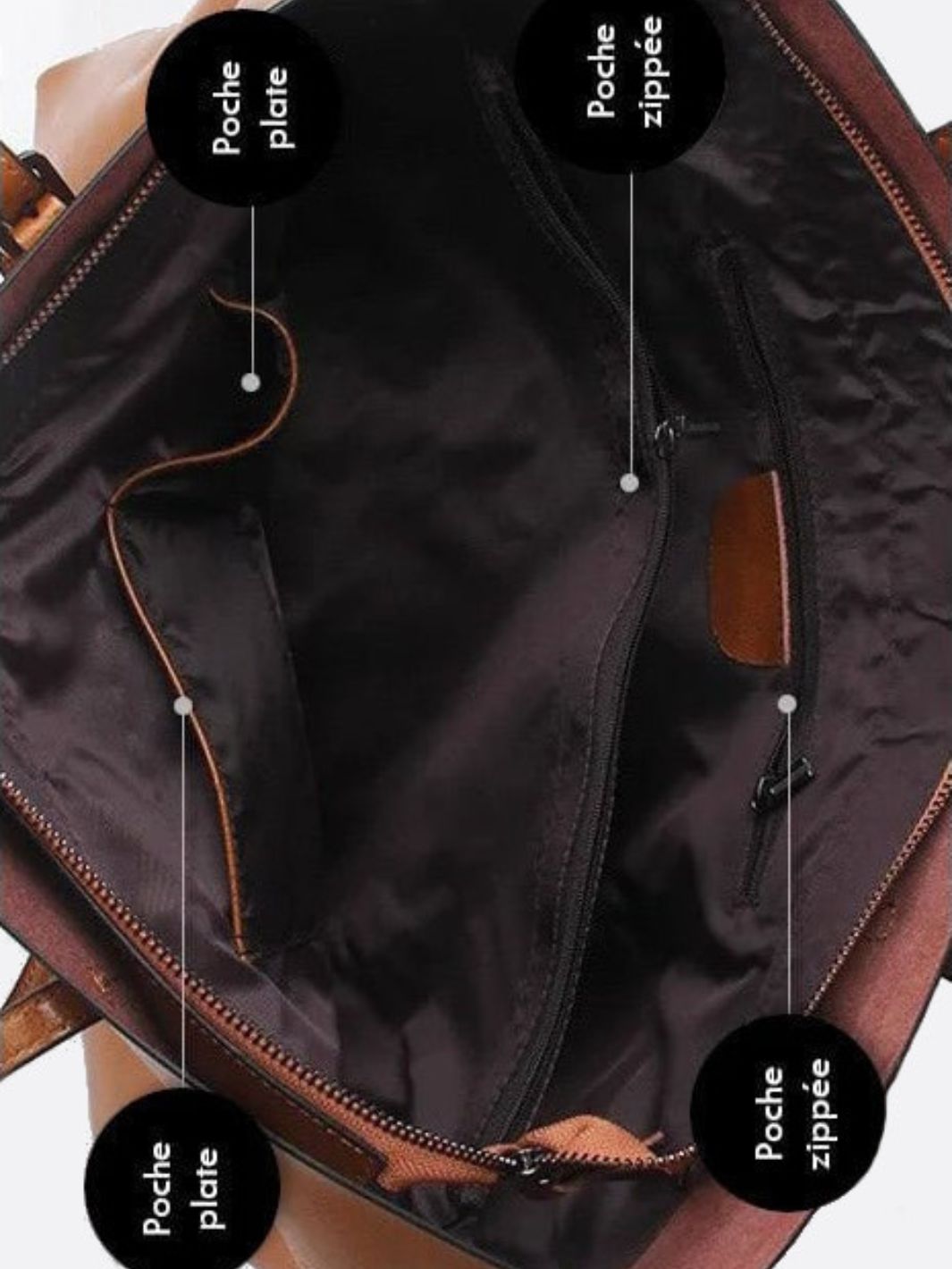 Leather tote