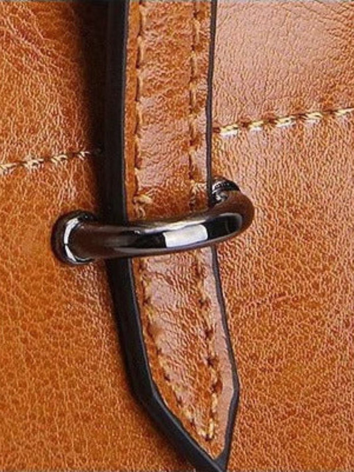 Leather tote