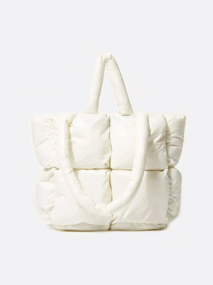 Cabas matelassé blanc