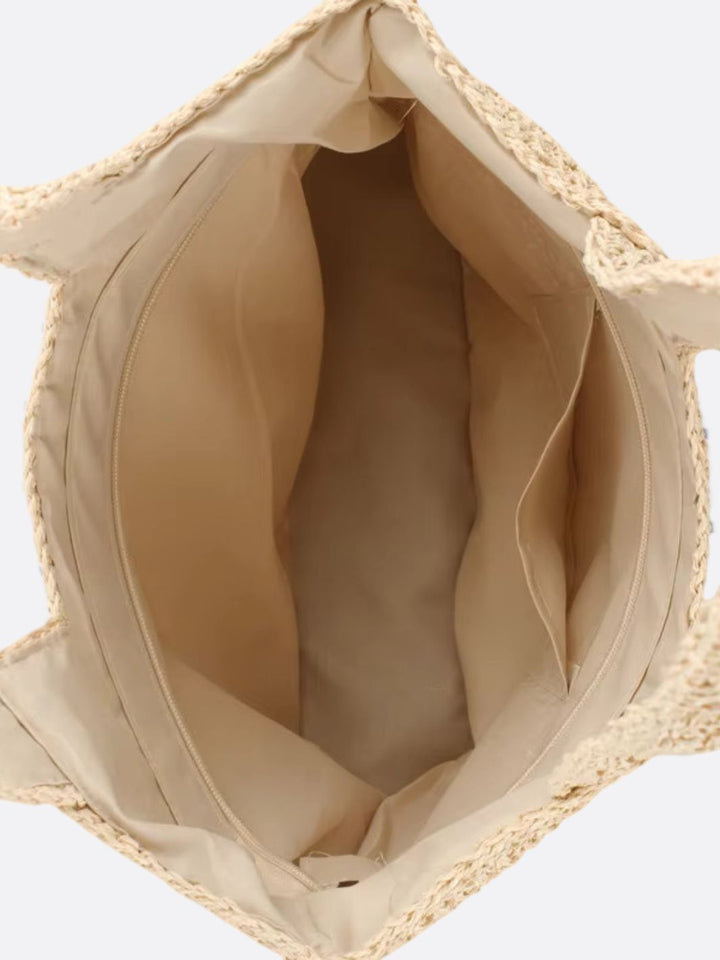 Straw tote bag