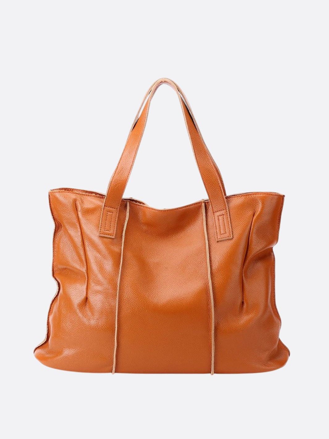 grand sac cabas cuir camel