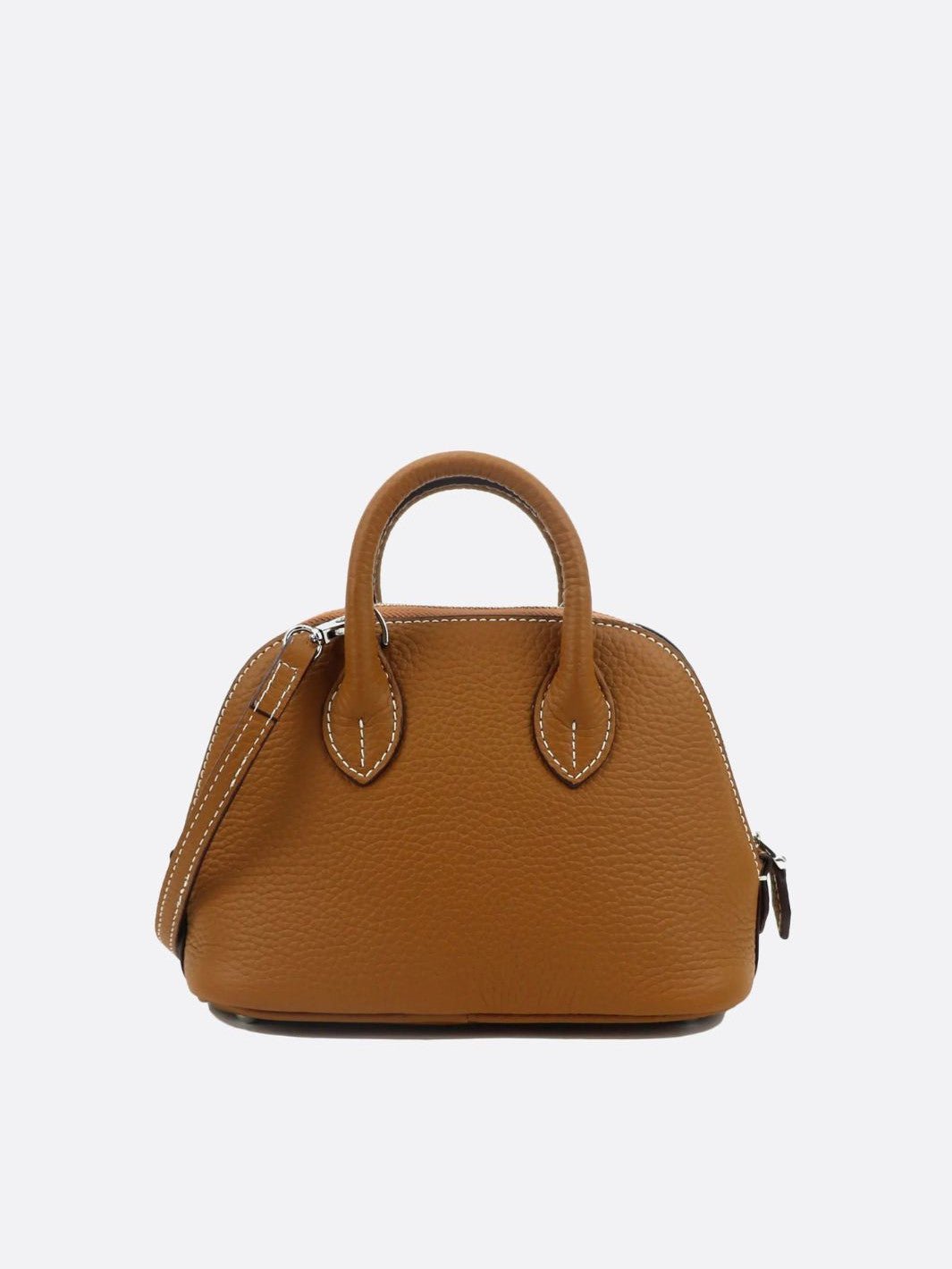 petit sac à main cuir camel
