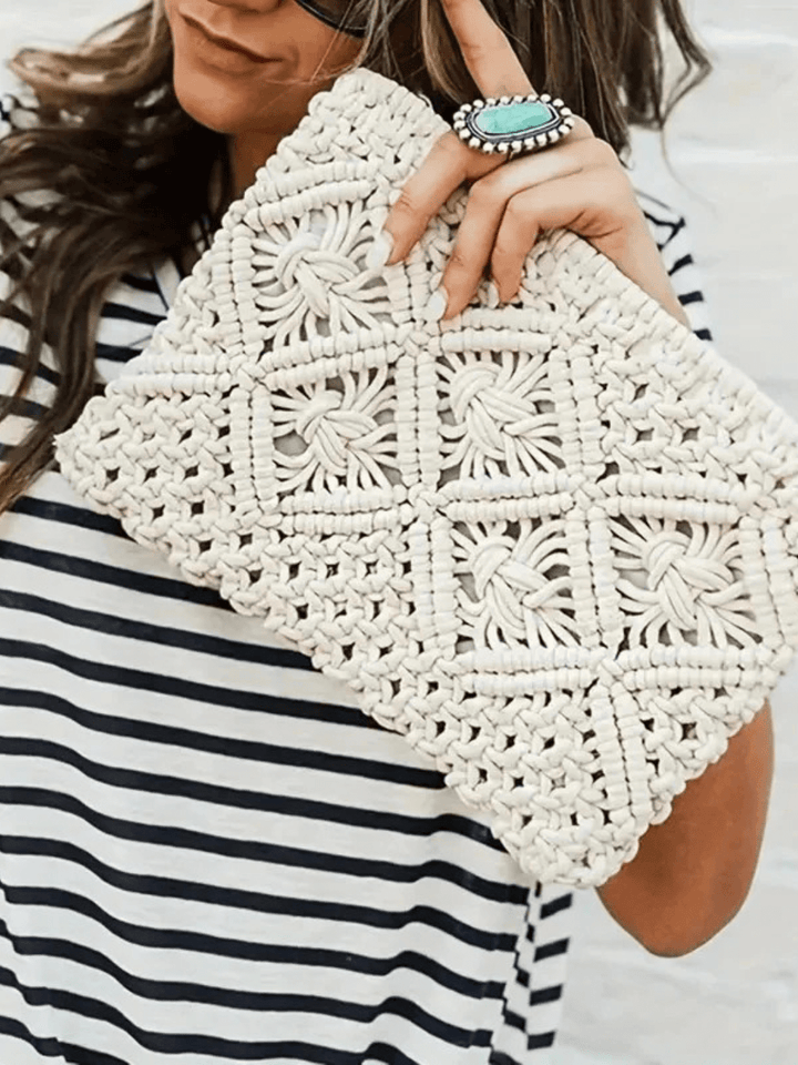 pochette macramé