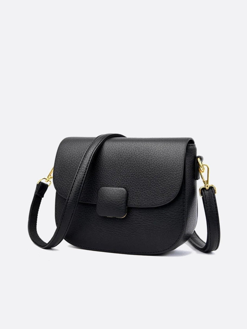 Sac femme cuir grainé noir