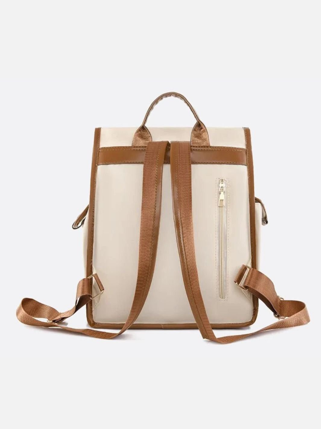 Canvas and leather backpack