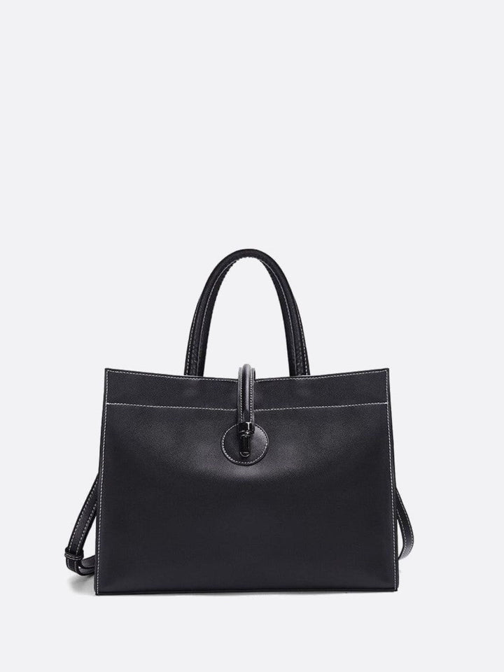 Sac à main cabas cuir noir