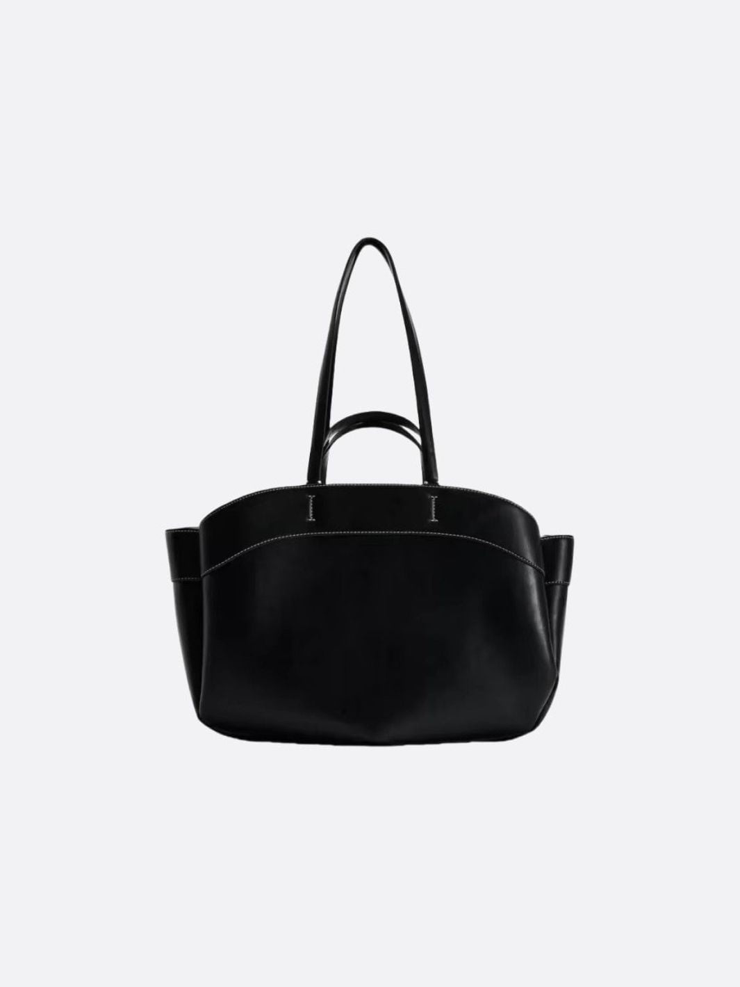 Sac à main cabas cuir noir