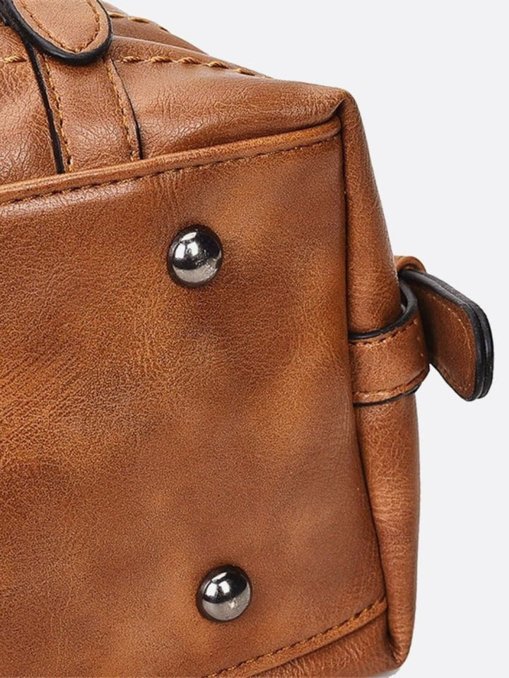 Retro leather handbag