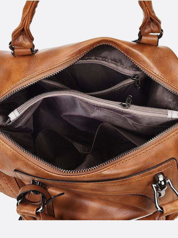 Retro leather handbag