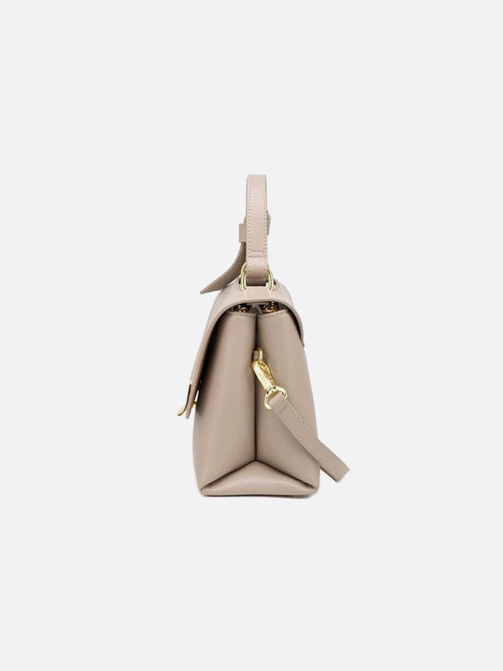 Trapeze leather handbag 