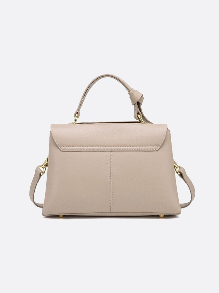 Trapeze leather handbag 