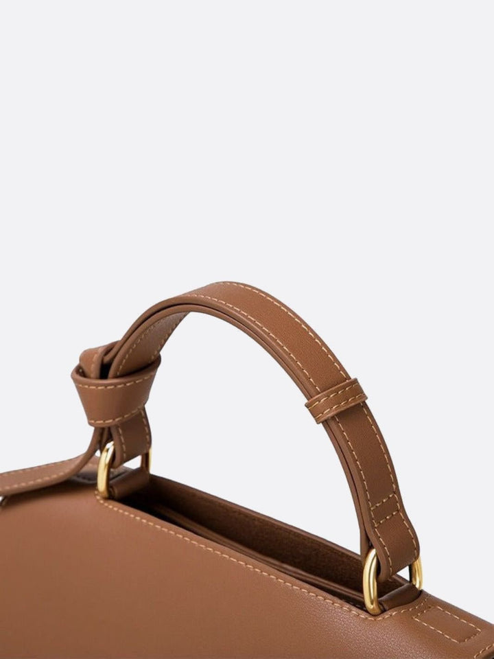 Trapeze leather handbag 