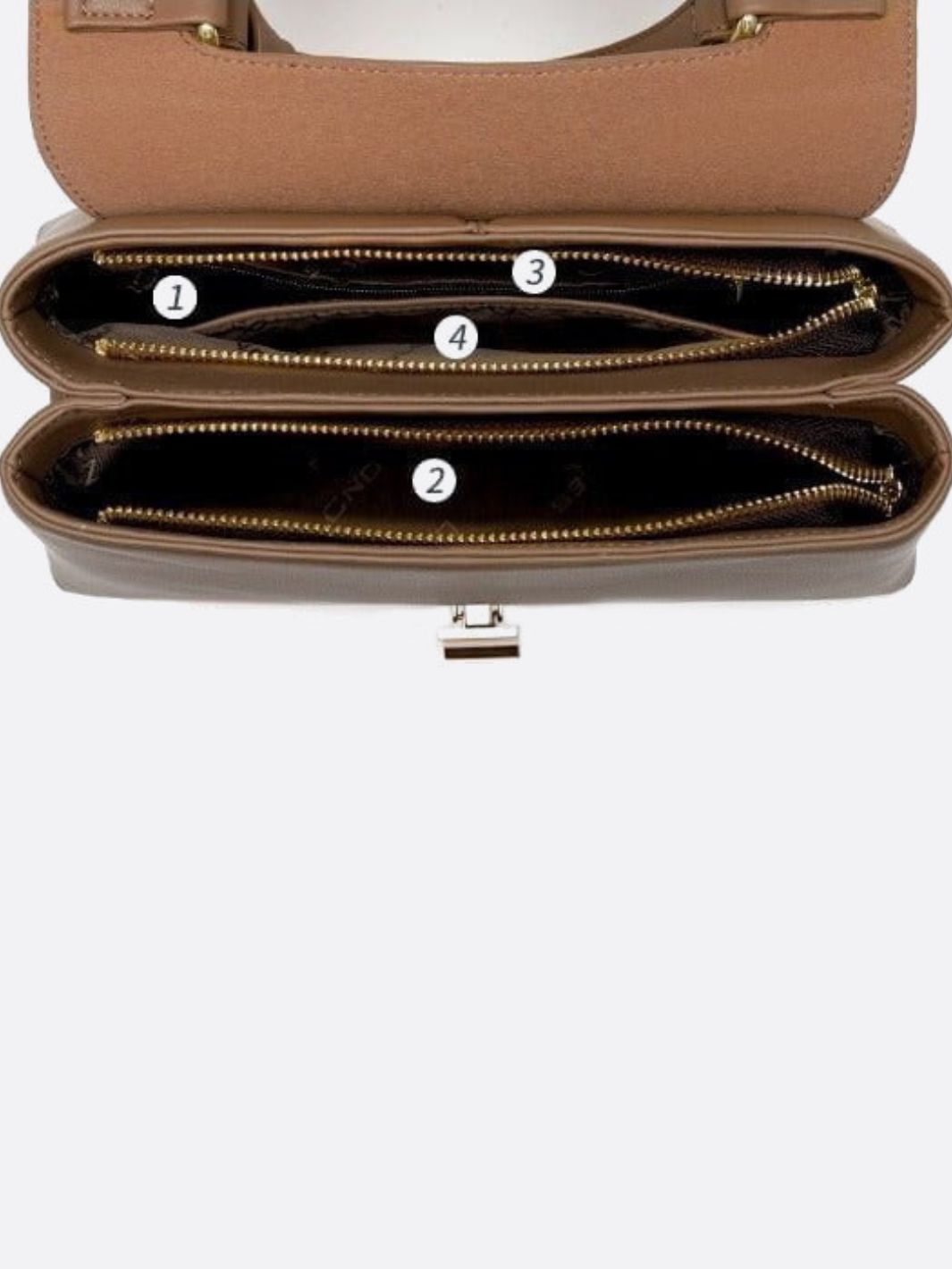Trapeze leather handbag 