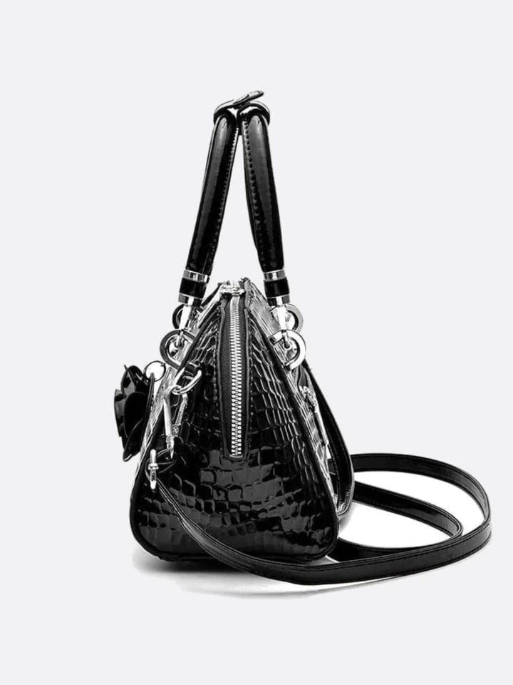 Croc effect handbag 