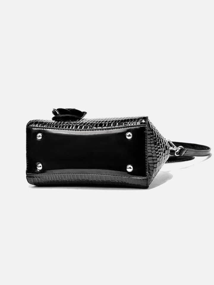 Croc effect handbag 