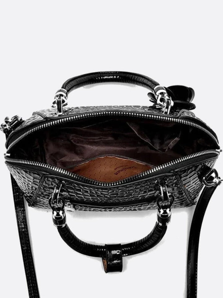 Croc effect handbag 