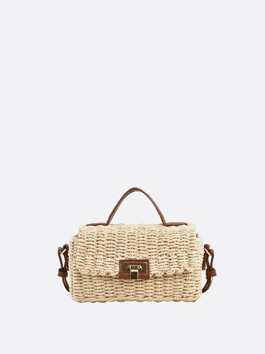 Sac à main cordelette beige