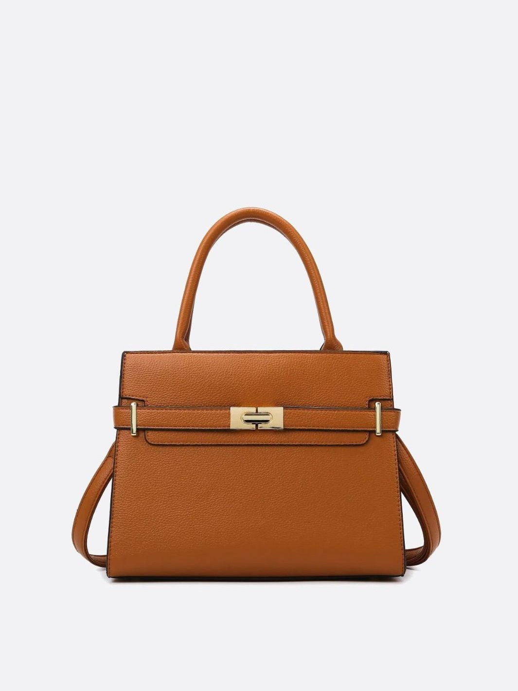 Sac à main trapeze camel