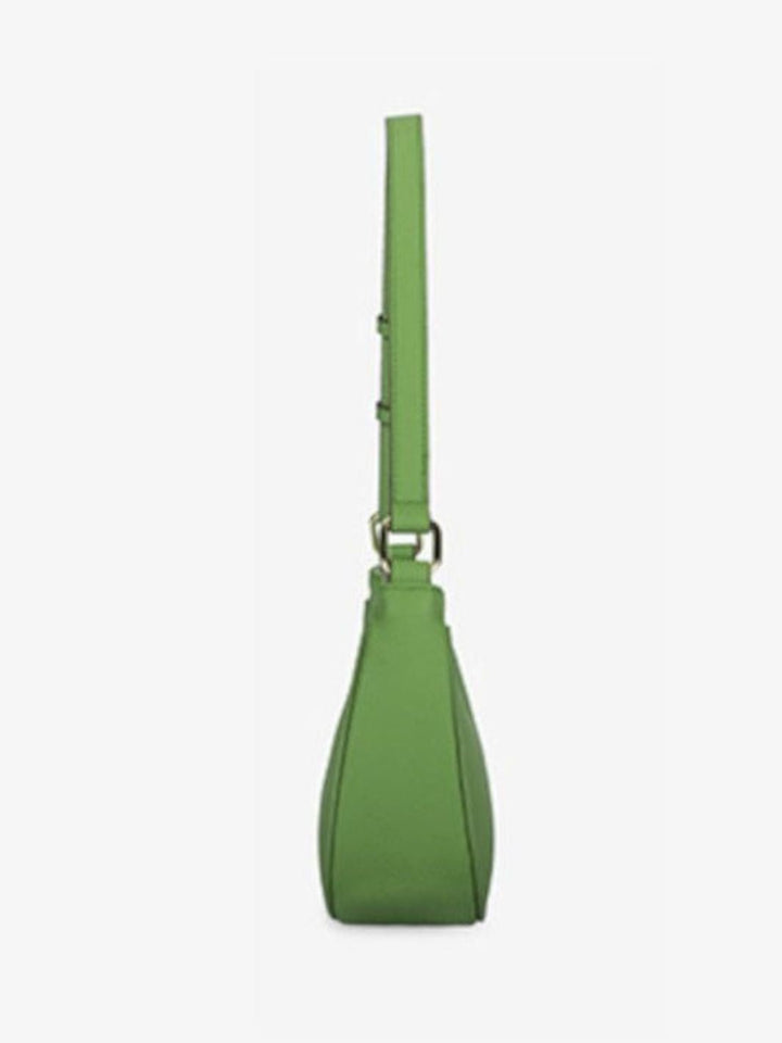 Leather baguette bag