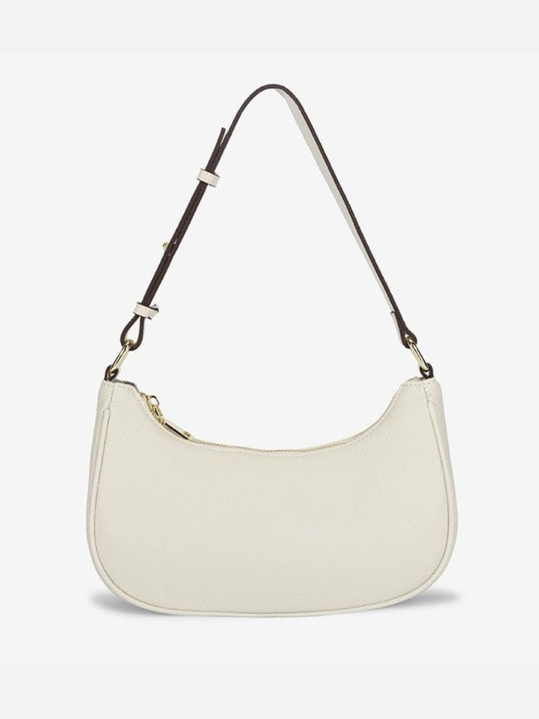 Sac baguette cuir blanc