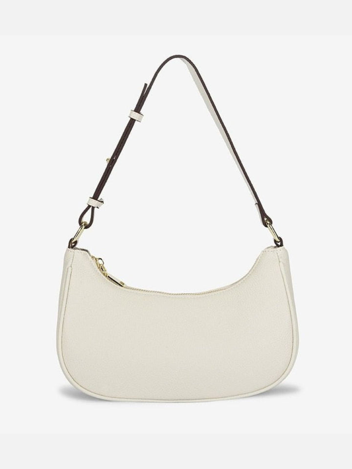 Sac baguette cuir blanc