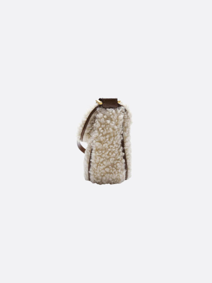 Plush baguette bag