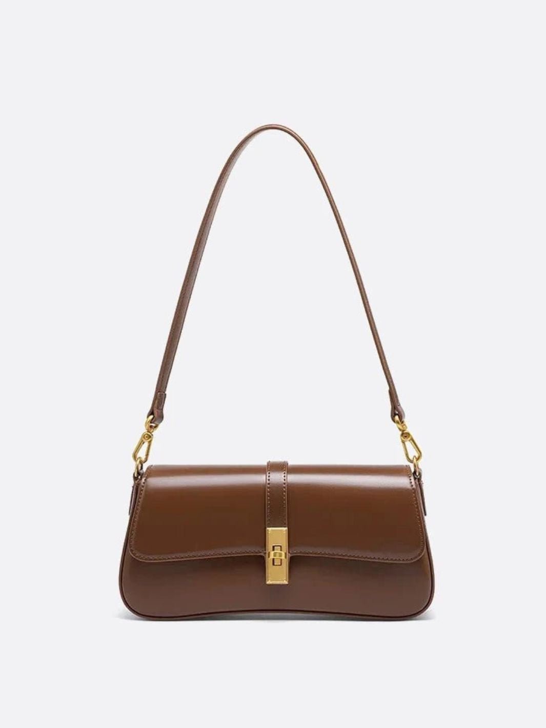 Sac baguette vintage marron