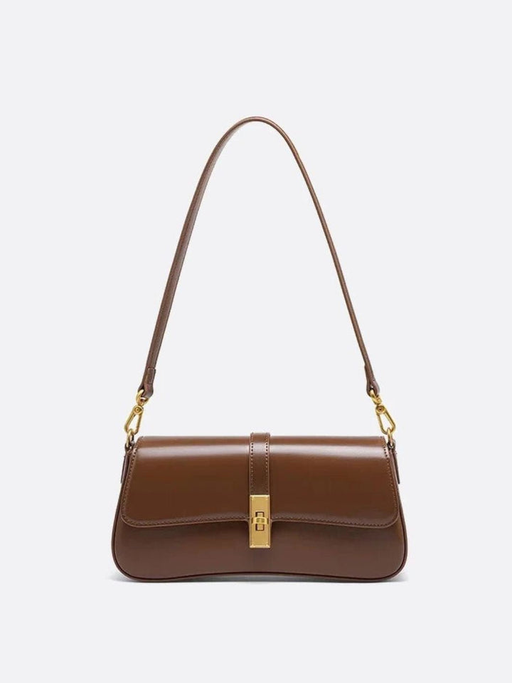 Sac baguette vintage marron