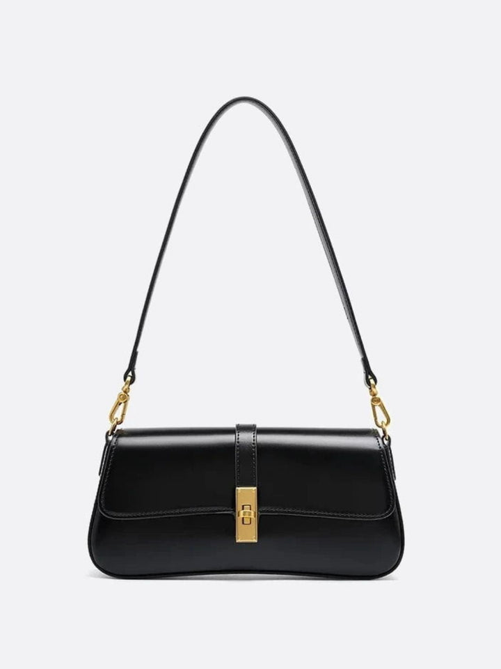 Sac baguette vintage noir