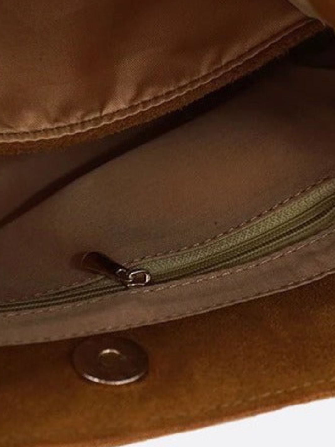 Suede shoulder bag