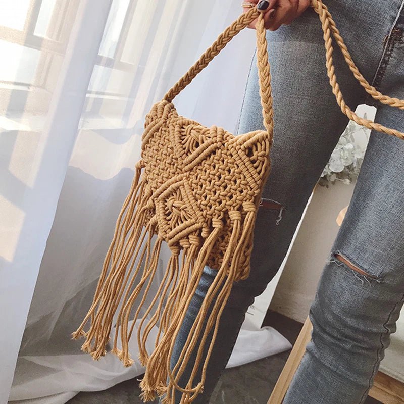 sac bandoulière macramé