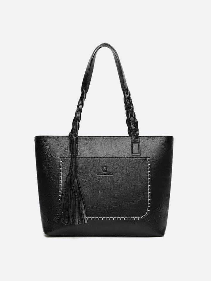 Sac cabas bohème noir