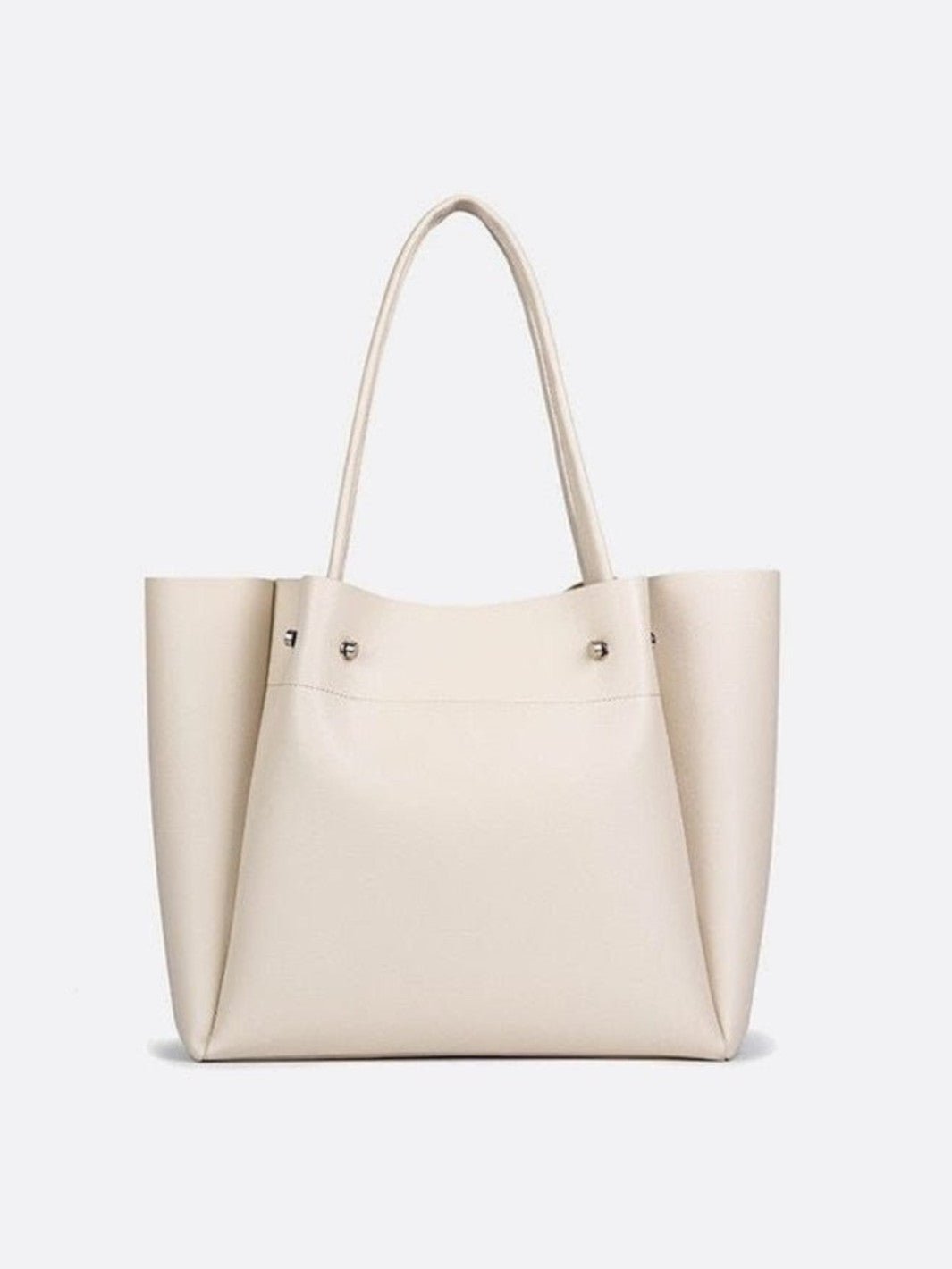 sac cabas cuir blanc