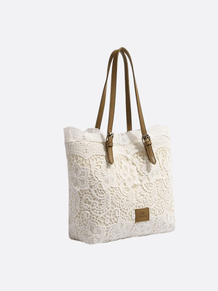 sac dentelle blanc