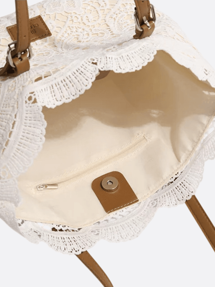 Lace tote bag