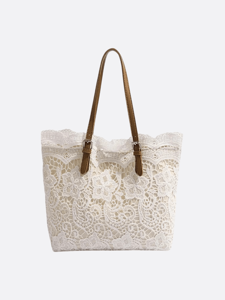 Lace tote bag