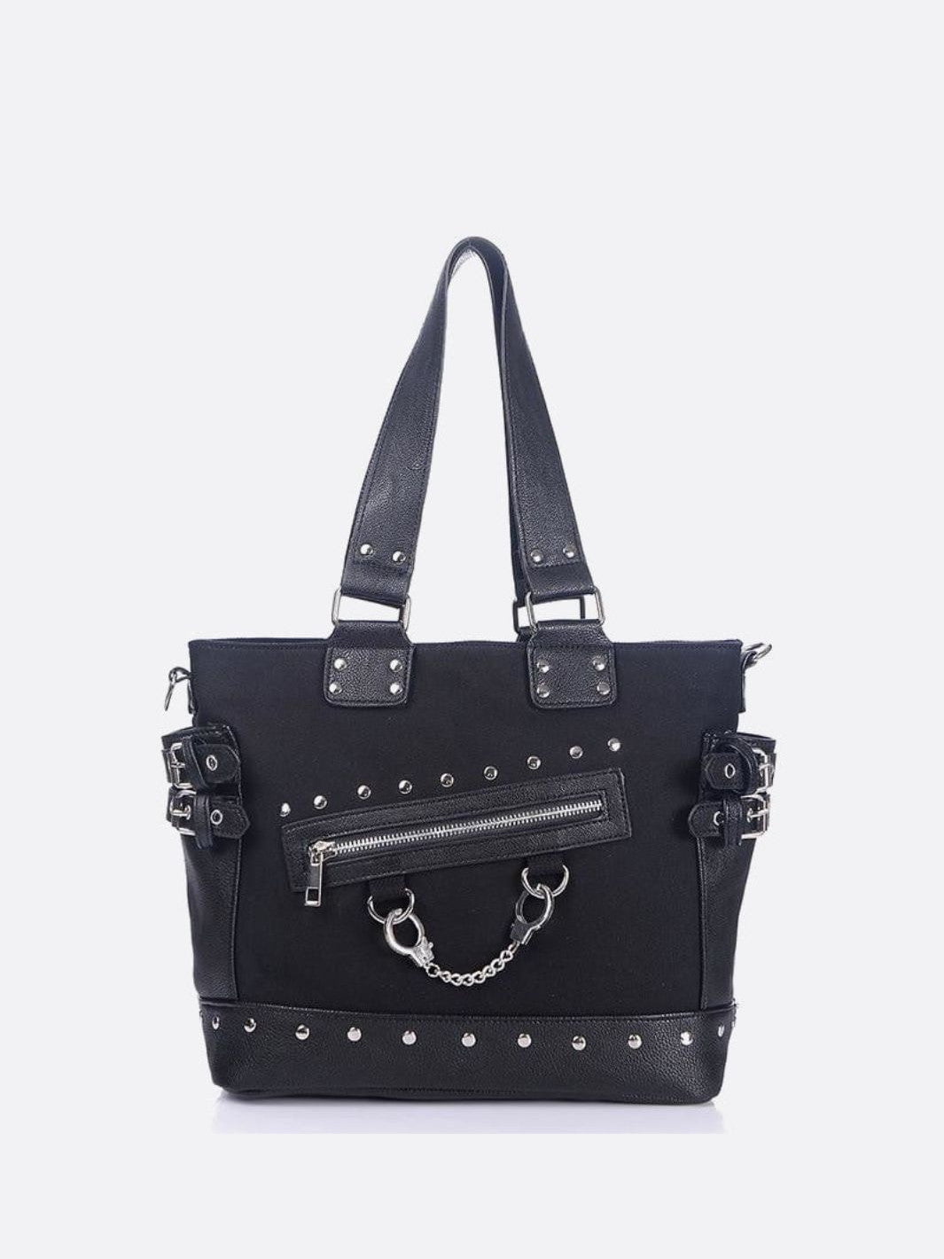 Sac cabas noir toile