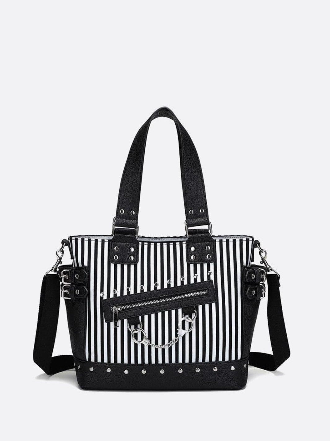 Sac cabas noir et blanc