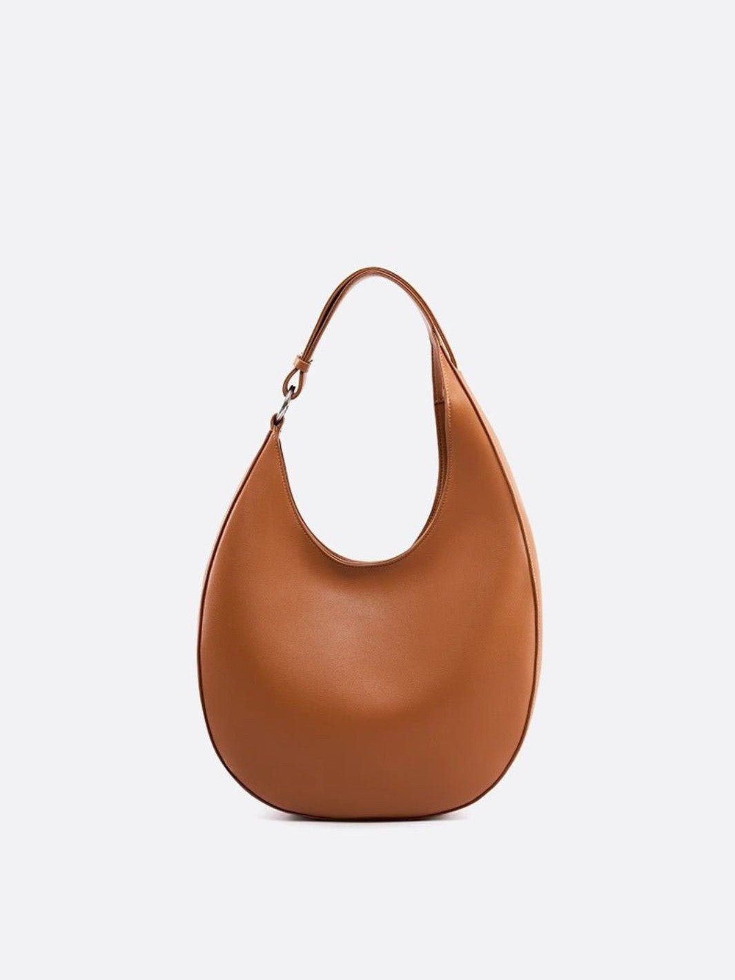 Sac cuir demi lune camel
