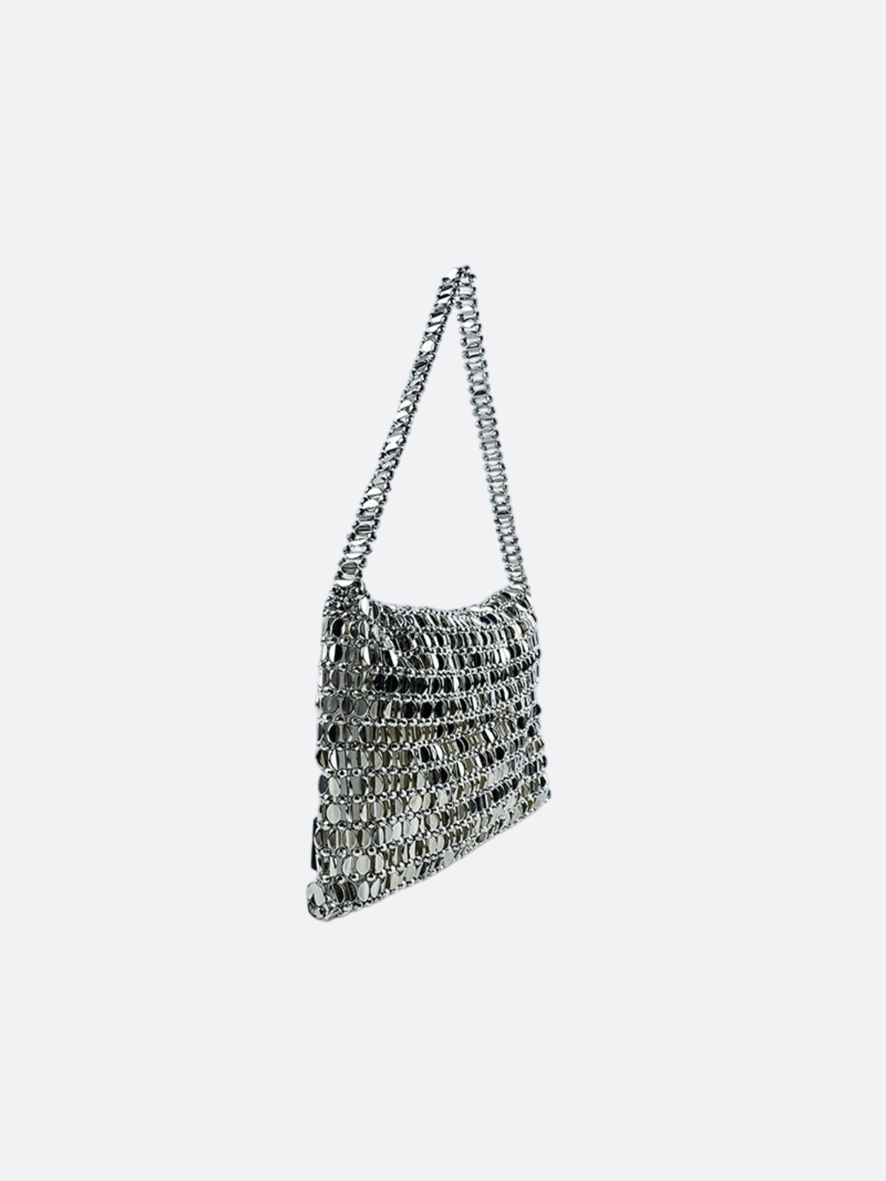 sac argenté femme