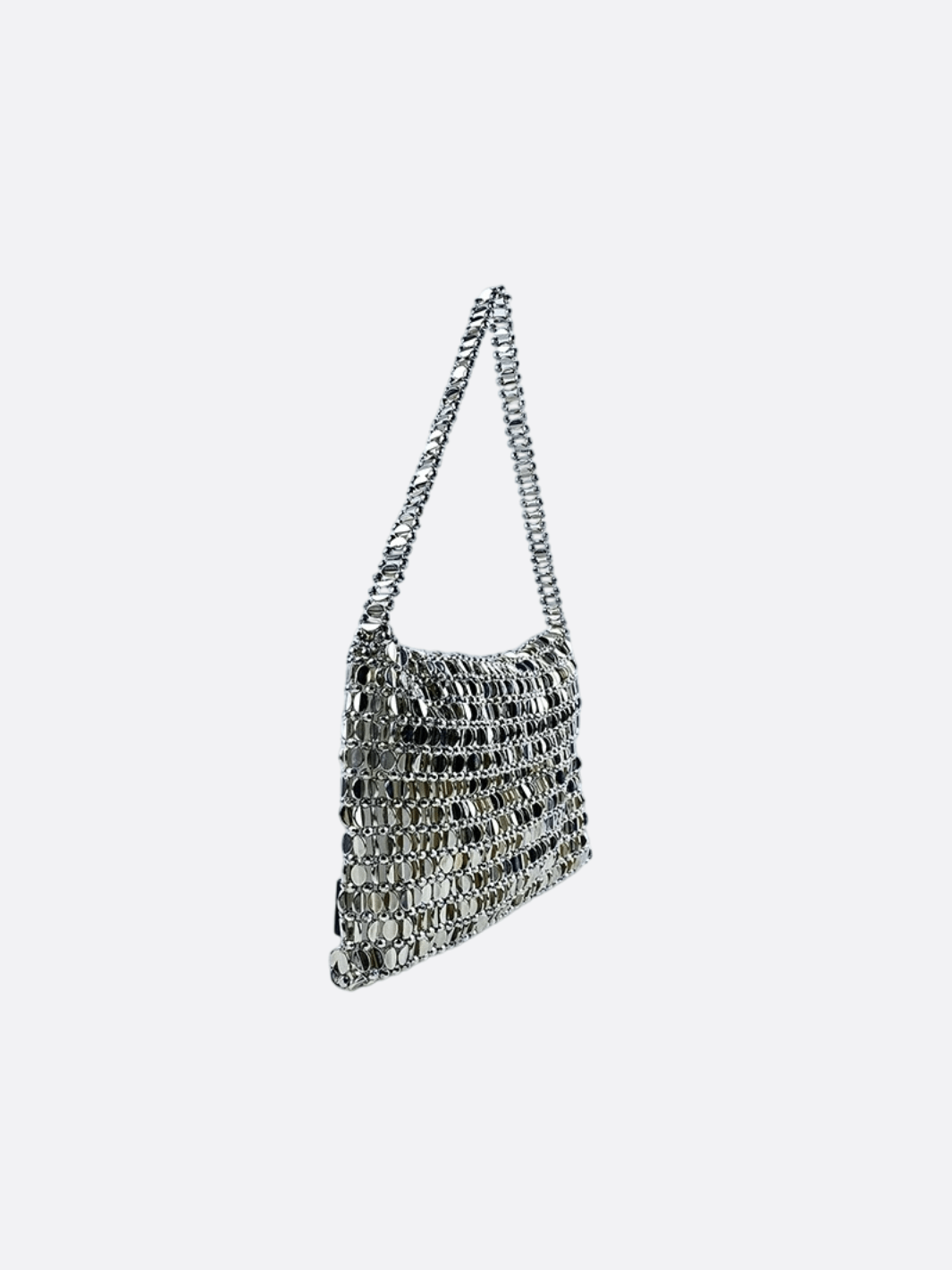 sac argenté femme