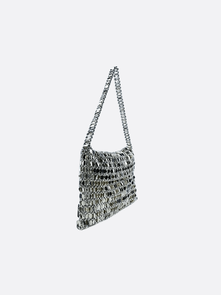 sac argenté femme
