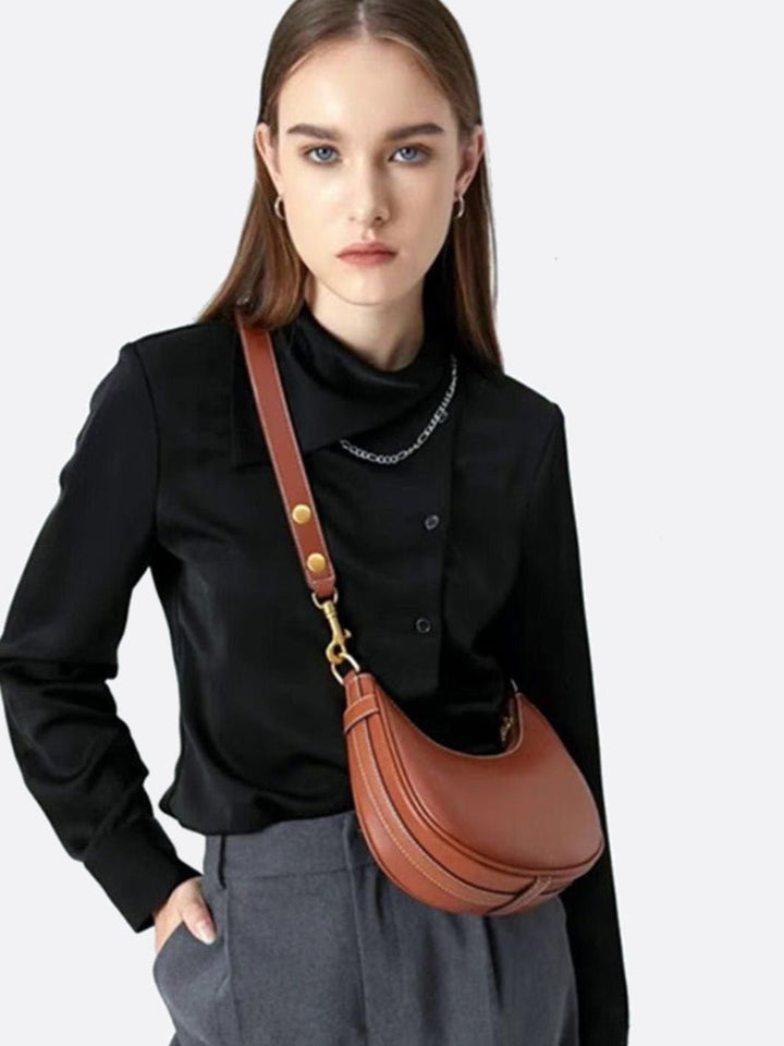 Sac demi-lune cuir