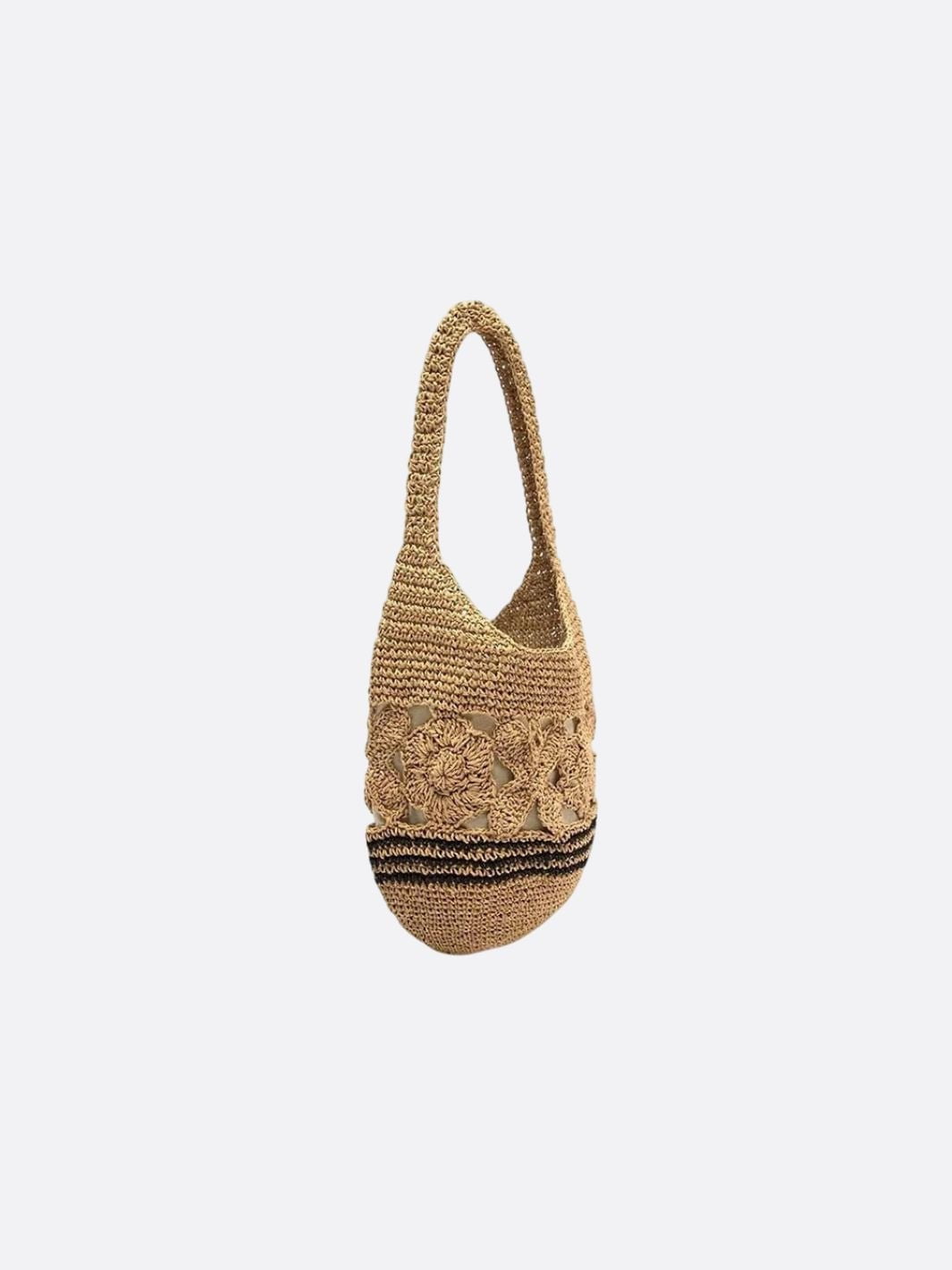 Sac raphia porté épaule