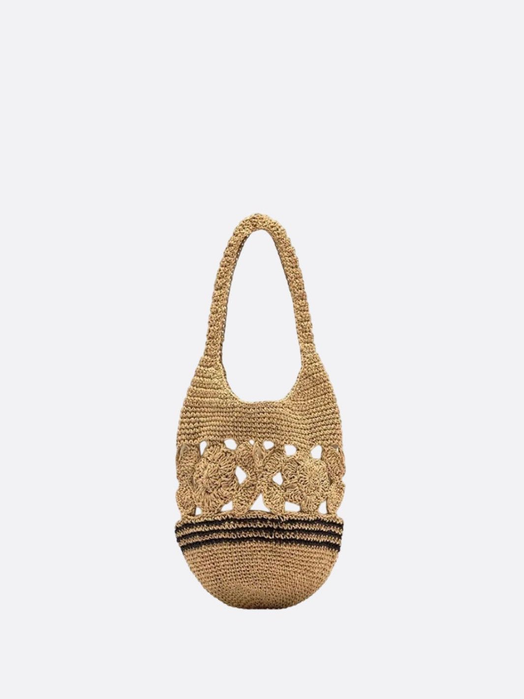 Sac épaule raphia