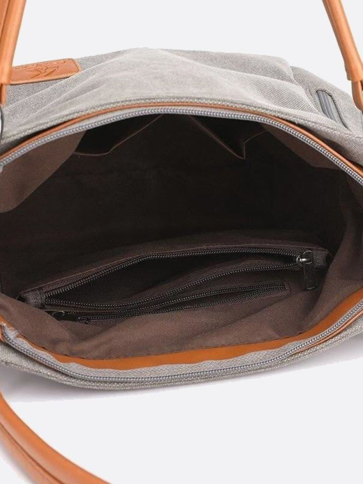 Canvas shoulder bag