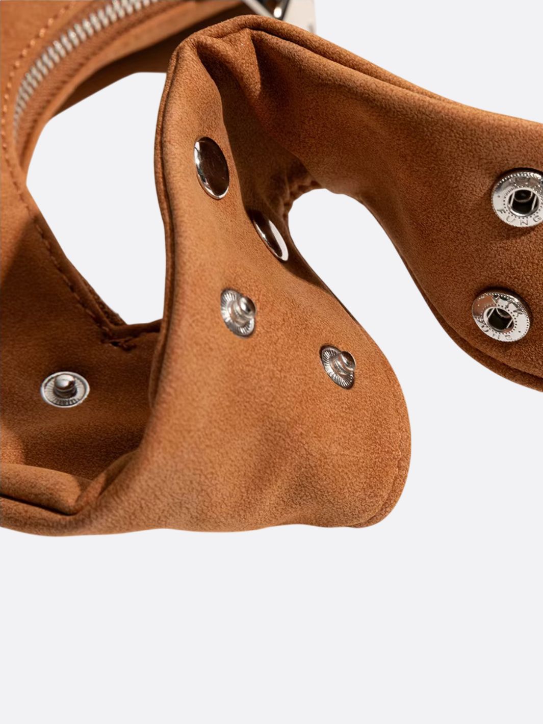 Suede hobo bag