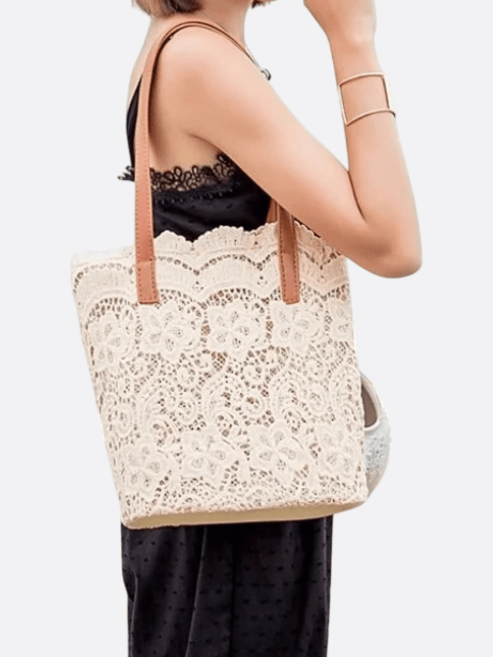 sac avec dentelle